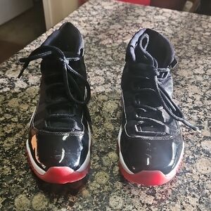 Air Jordan Black and Red Sneakers